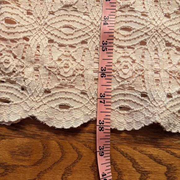 Ronni Nicole 3/4 Bell Sleeve Pink Lace Knee Length Dress Size 10 - Picture 9 of 11